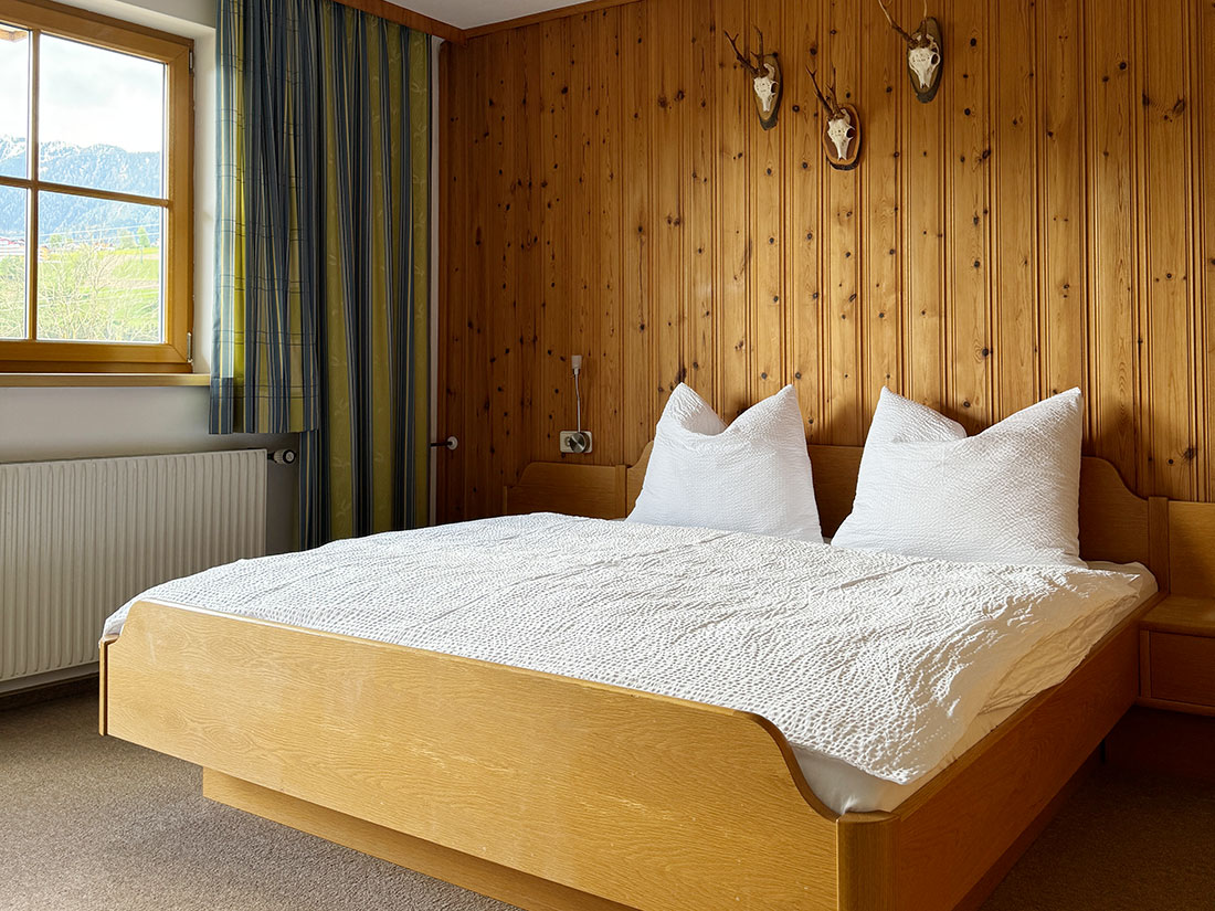 Schlafzimmer im Apartment Alm.leben am Reithabhof