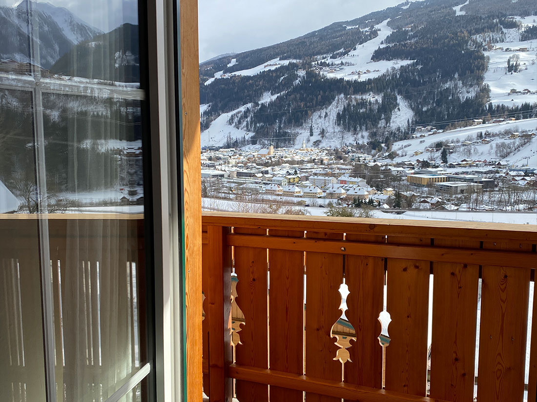 Balkonausblick vom Apartment BERG.steigen auf Schladming